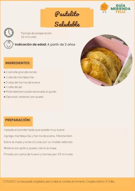 Pastelito saludable